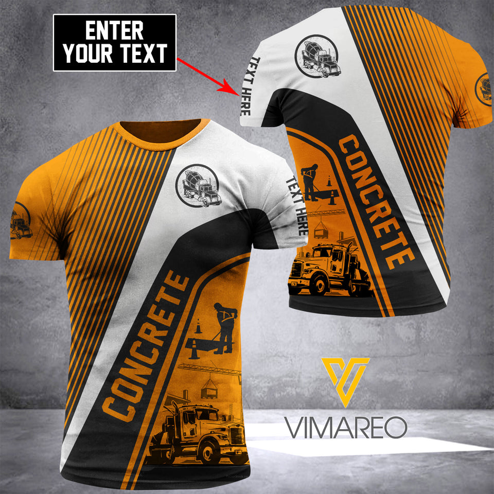 CONCRETE CUSTOMIZE T SHIRT 3D PRINTED TL23