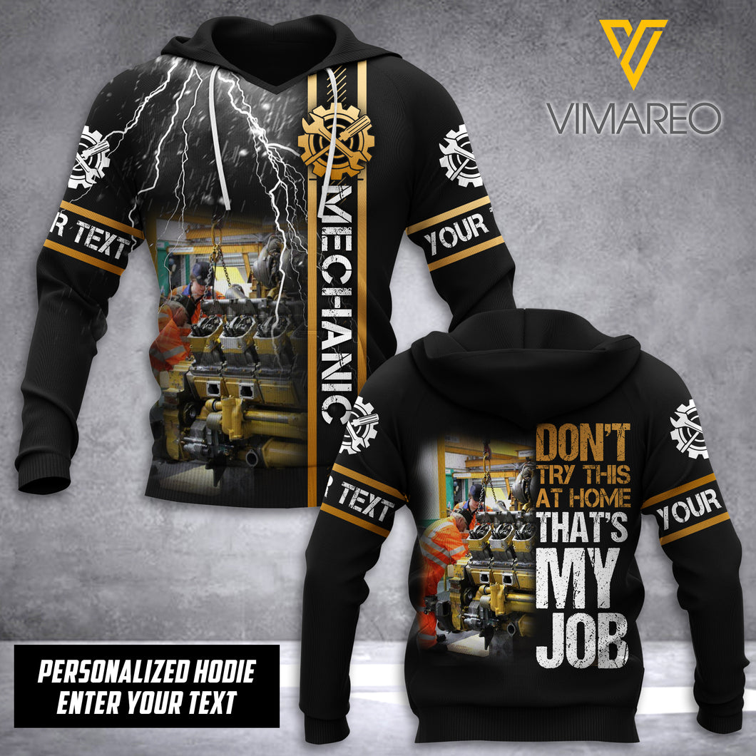 Mechanic DONT TRY CUSTOMIZE HOODIE 3D MTP