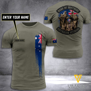 australian VETERANS CUSTOMIZE T SHIRT 3D PRINTED TMTL BROTHER