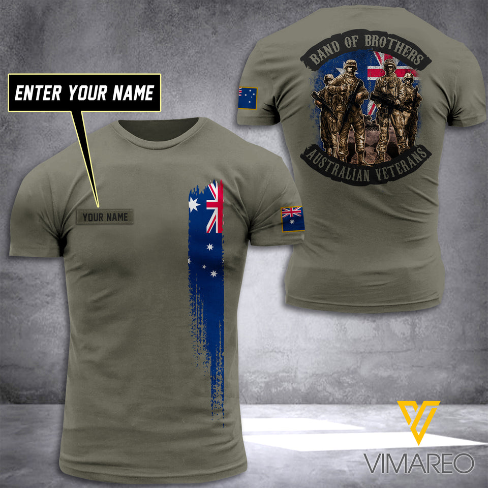 australian VETERANS CUSTOMIZE T SHIRT 3D PRINTED TMTL BROTHER