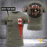 CANADA VETERANS CUSTOMIZE T SHIRT 3D PRINTED TMTL BROTHER
