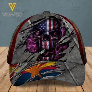 Arizona Peaked cap 3D SKULL CTT