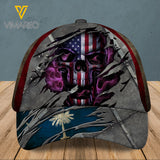 South Carolina Peaked cap 3D SKULL CTT