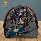 South Carolina Peaked cap 3D SKULL CTT