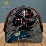 South Carolina Peaked cap 3D SKULL CTT