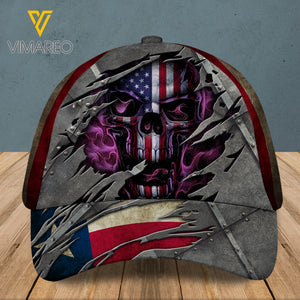 Texas Peaked cap 3D SKULL CTT