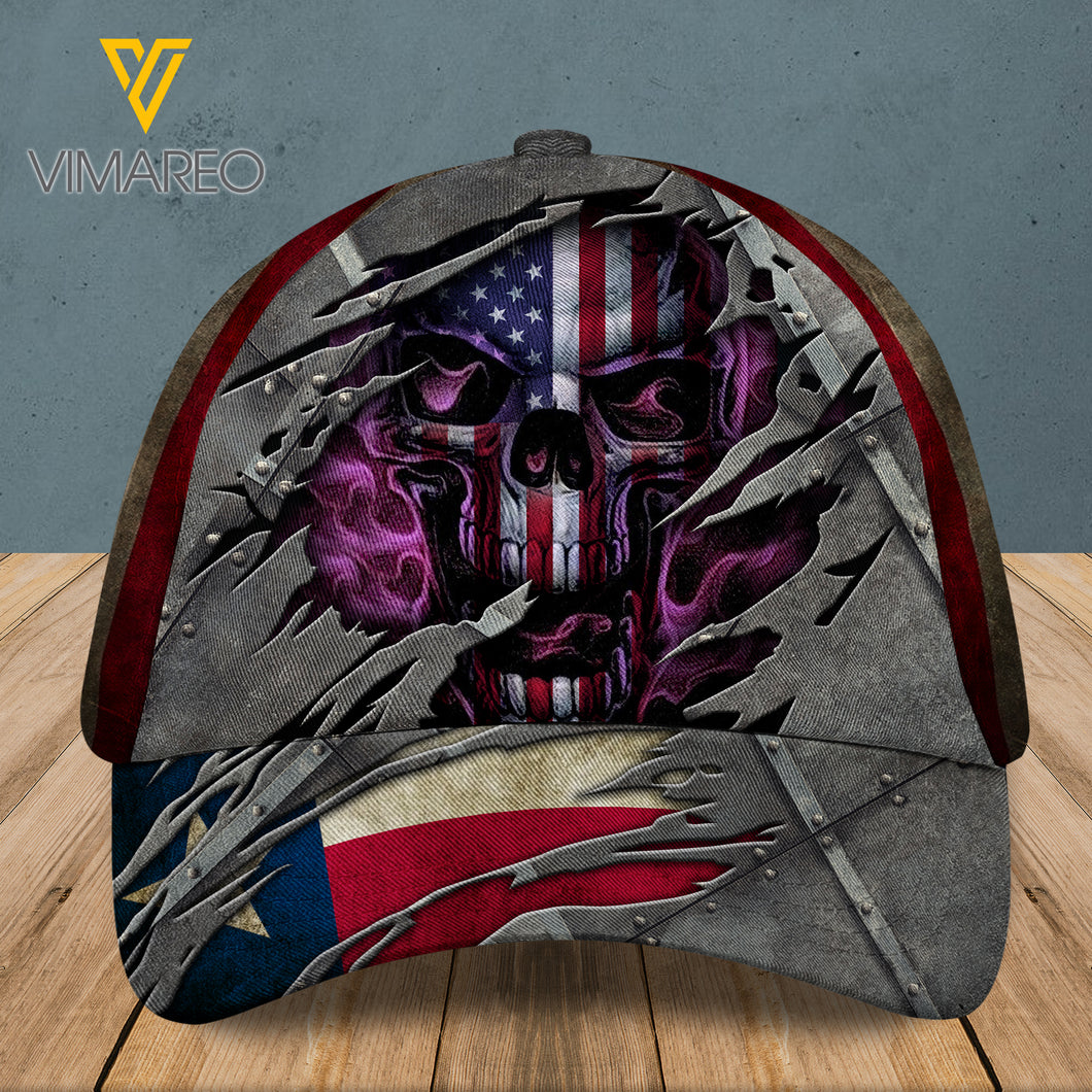 Texas Peaked cap 3D SKULL CTT