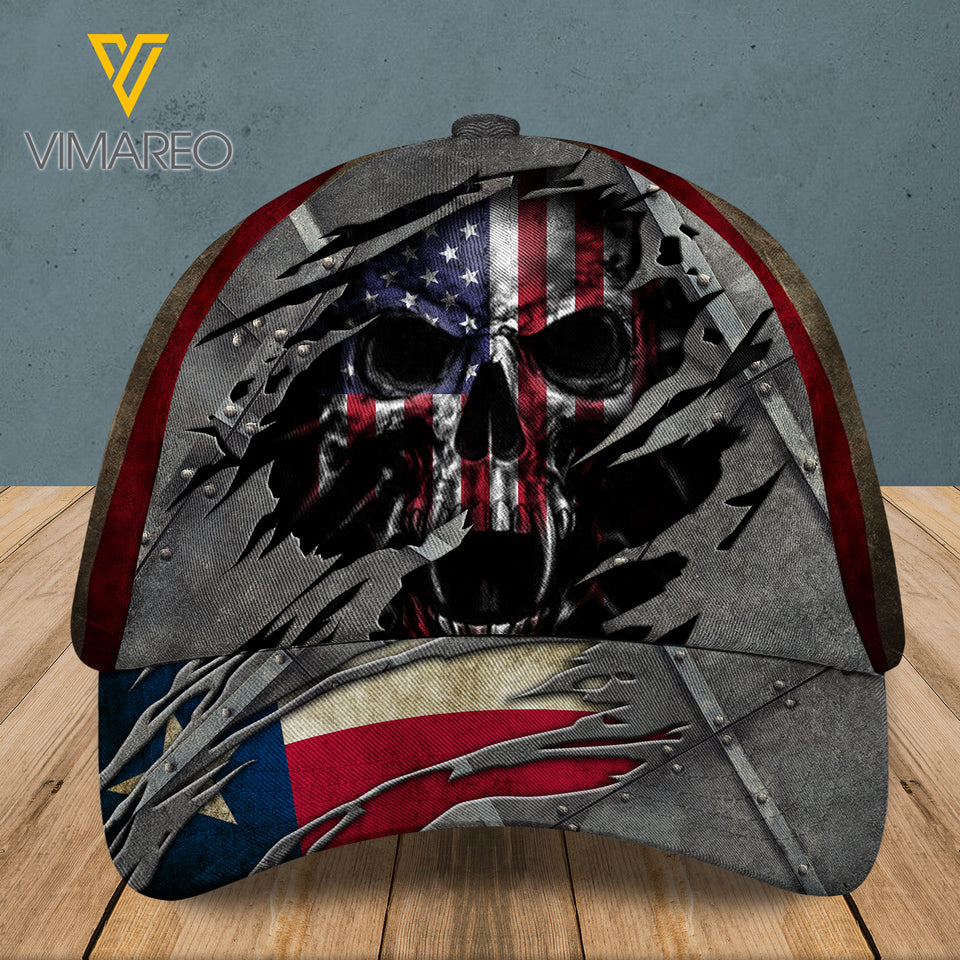 Texas Peaked cap 3D SKULL CTT