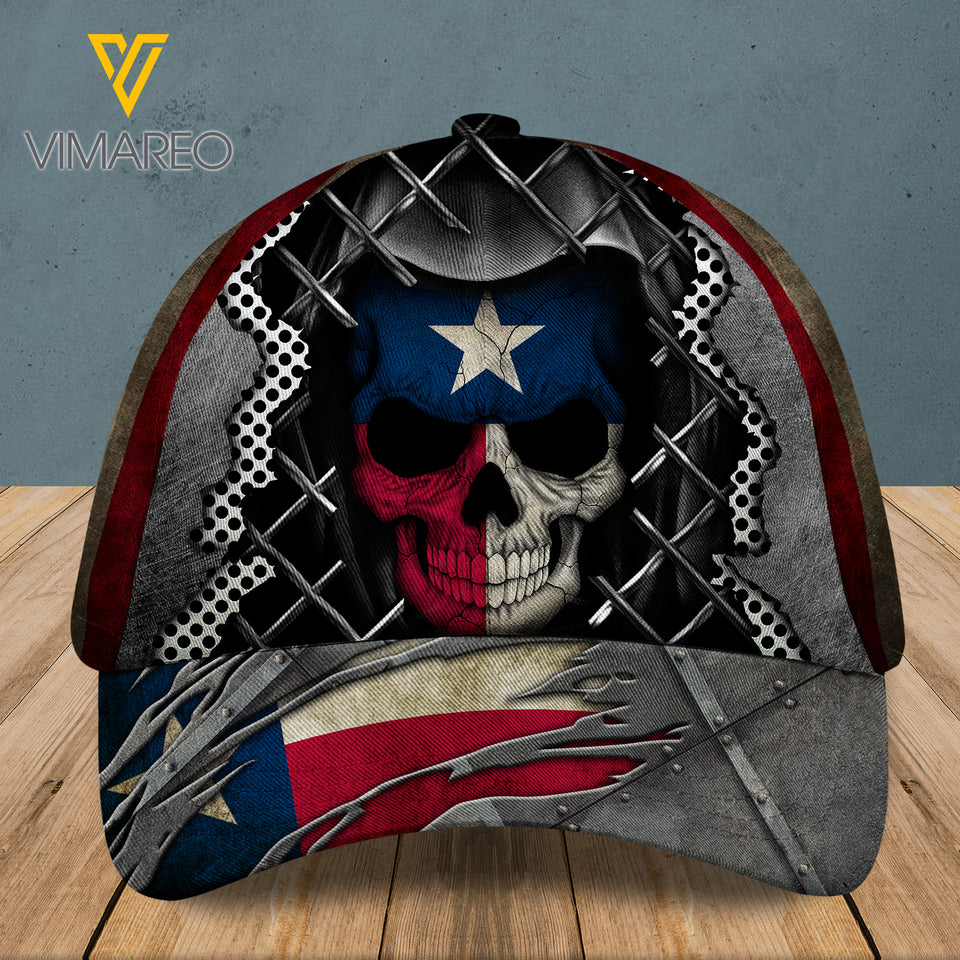 Texas Peaked cap 3D SKULL CTT