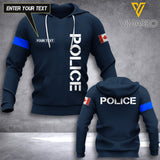 CANADA POLICE CUSTOMIZE T SHIRT/HOODIE 3D PRINTED TMT
