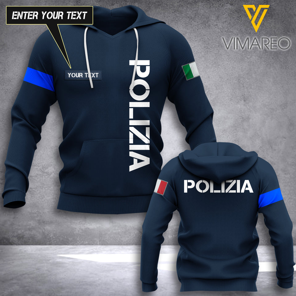 ITALY POLICE CUSTOMIZE T SHIRT/HOODIE 3D PRINTED TMT