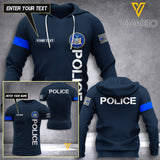 NEW YORK POLICE CUSTOMIZE T SHIRT/HOODIE 3D PRINTED TMT