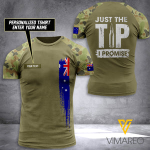 AUSTRALIA ARMY CUSTOMIZE T SHIRT 3D PRINTED TL93