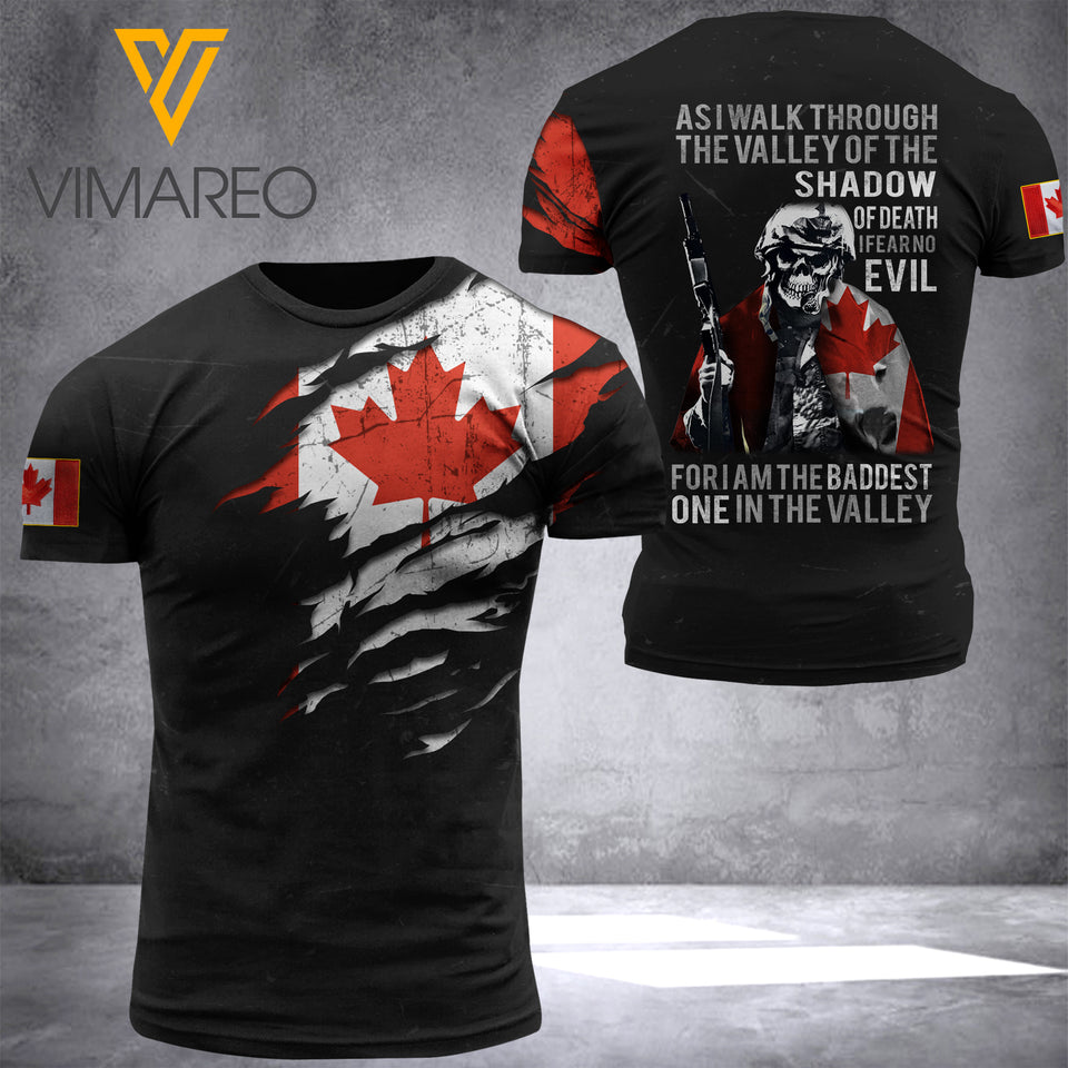 canada soldier T SHIRT 3D PRINTED TMTL shadow