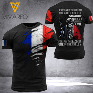 french soldier T SHIRT 3D PRINTED TMTL shadow