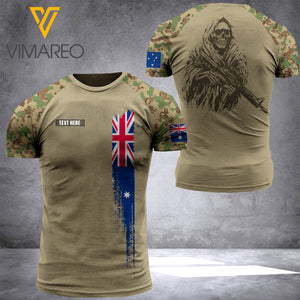australian SOLDIER  CUSTOMIZE T SHIRT 3D PRINTED TMTL74