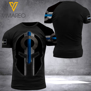 colorado blue line T SHIRT 3D PRINTED TMTL SOLDIER