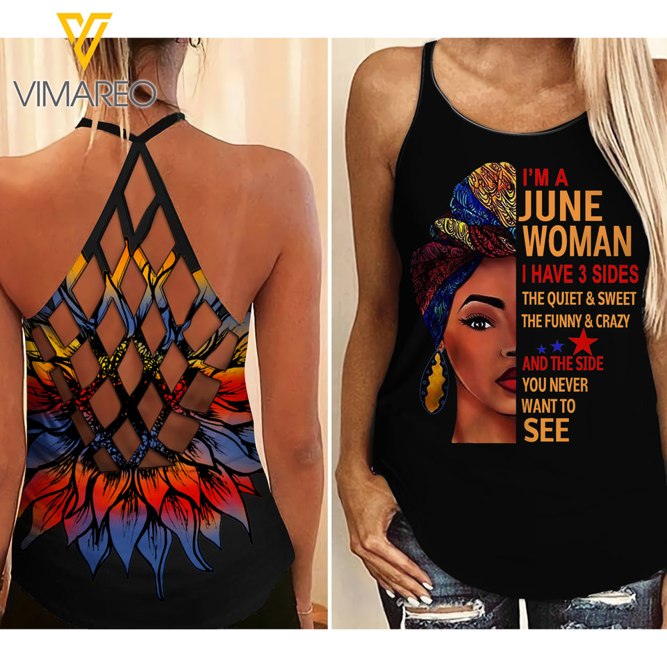 JUNE GIRL 3 SIDES Criss-Cross Open Back Camisole Tank Top TMT