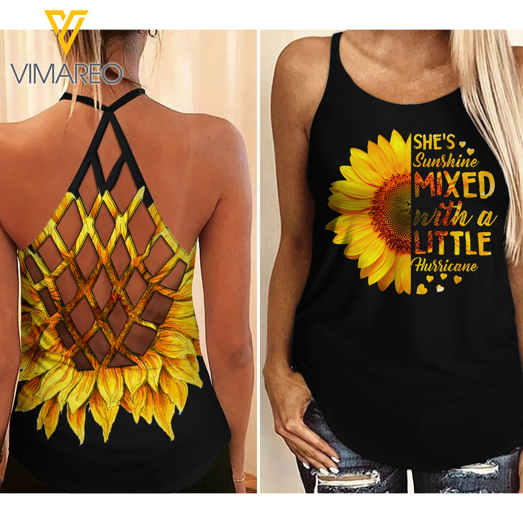 HURRICANE GIRL Criss-Cross Open Back Camisole Tank Top TMTL