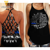 BLUE LINE GIRL STORM Criss-Cross Open Back Camisole Tank Top TMTL