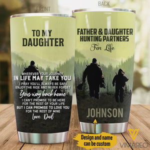 CUSTOMIZED FATHER AND Daughter TUMBLER