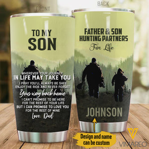 CUSTOMIZED FATHER AND Son TUMBLER