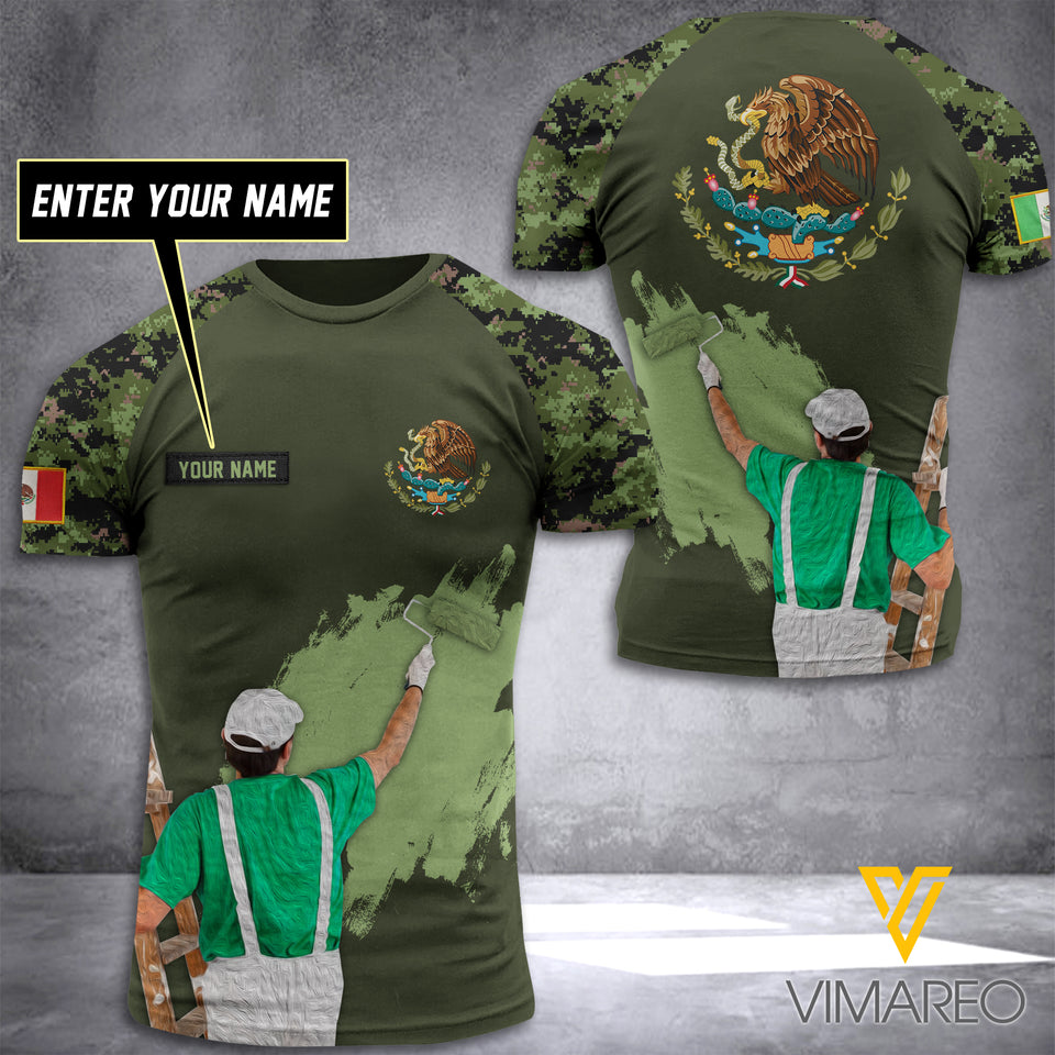 Painter MEXICO CAMO CUSTOMIZE T SHIRT 3D PRINTED TMT