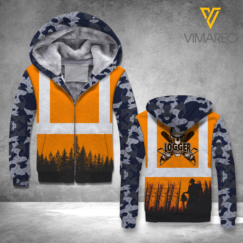 logger FLEECE HOODIE 3D PRINTED LMT