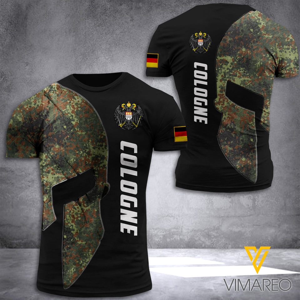 COLOGNE CAMO T SHIRT 3D PRINTED TMTL SPARTAN
