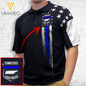 Tennessee Police POLO SHIRT 3D PRINTED MAR-MA27