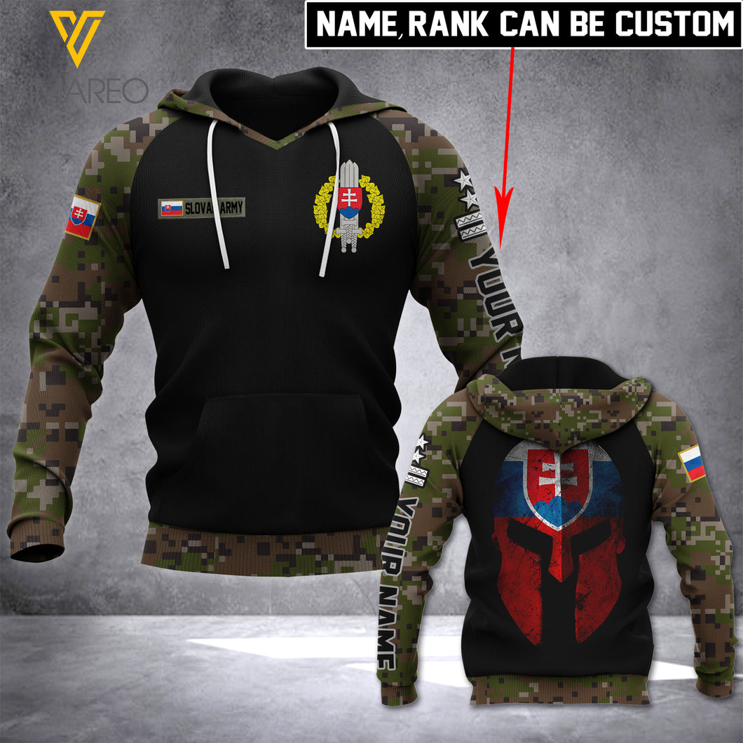 Personalized Slovak Armed Forces Hoodie 3D Printed MAY-HQ14