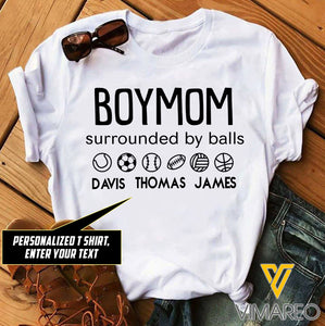 PERSONALIZED BOY MOM TSHIRT PRINTED APR-QH08