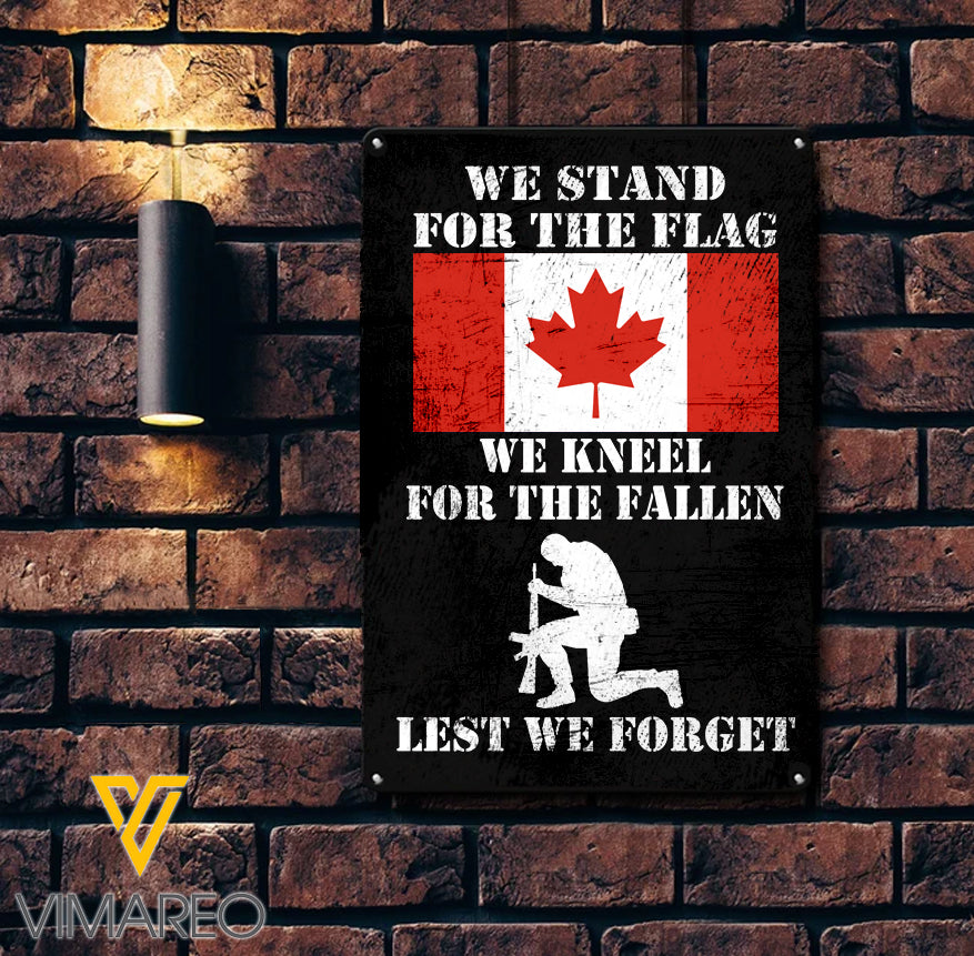 Canadian Soldier Printed Metal Sign JUE-MD29