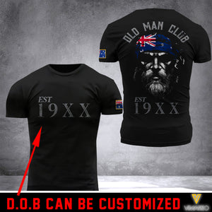 Au Old Man Club Customized 3D PRINTED SHIRT OMCL