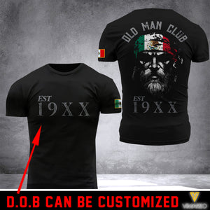 Mexican Old Man Club Customized 3D PRINTED SHIRT OMCL