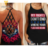 PHN Arkansas Criss-Cross Open Back Camisole Tank Top MAR-MA24