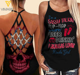 Arkansas lovein' Kinda girl-Criss-Cross Open Back Camisole Tank Top
