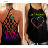PHN Arizona Girl Criss-Cross Open Back Camisole Tank Top Legging MAR-MA17