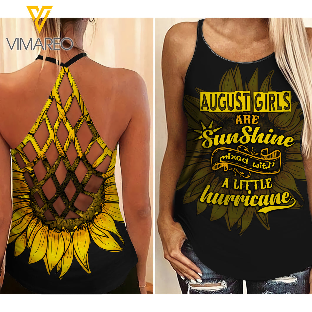 August Girl Criss-Cross Open Back Camisole Tank Top 1903NGBA