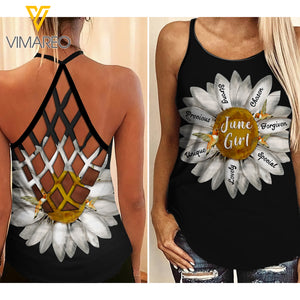 JUNE GIRL FLOWER CHILD CRISS-CROSS TANK TOP
