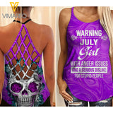 July Girl Criss-Cross Open Back Camisole Tank Top 2503NGBA