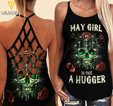 May Girl Criss-Cross Open Back Camisole Tank Top MAR-MA17