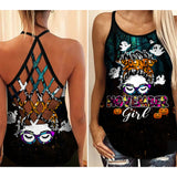 November Girl Halloween Criss-Cross Open Back Camisole Tank Top NEY30