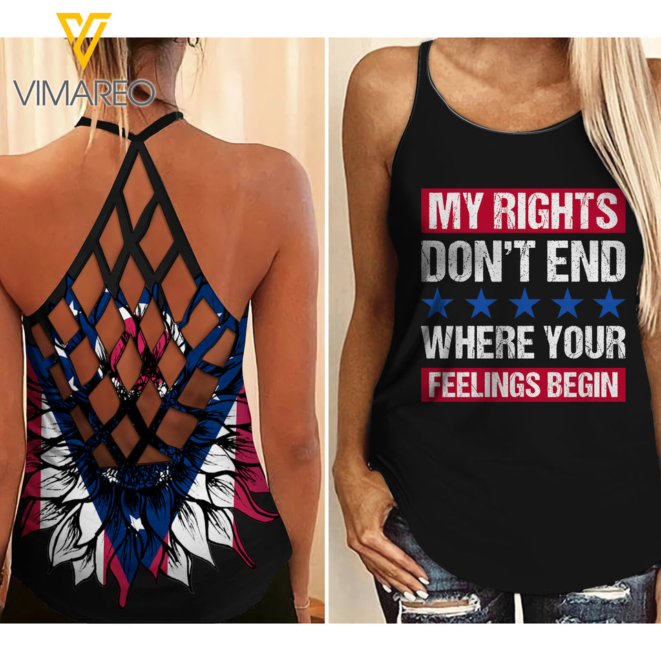 PHN Ohio Criss-Cross Open Back Camisole Tank Top MAR-MA24
