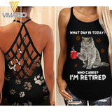 BRITISH SHORTHAIR CRISS-CROSS TANK TOP TNMA1309