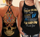 New Jersey lovein' Kinda girl-Criss-Cross Open Back Camisole Tank Top