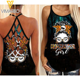 November Girl Halloween Criss-Cross Open Back Camisole Tank Top NEY30