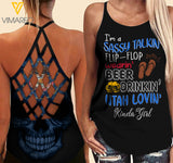 Utah lovein' Kinda girl-Criss-Cross Open Back Camisole Tank Top