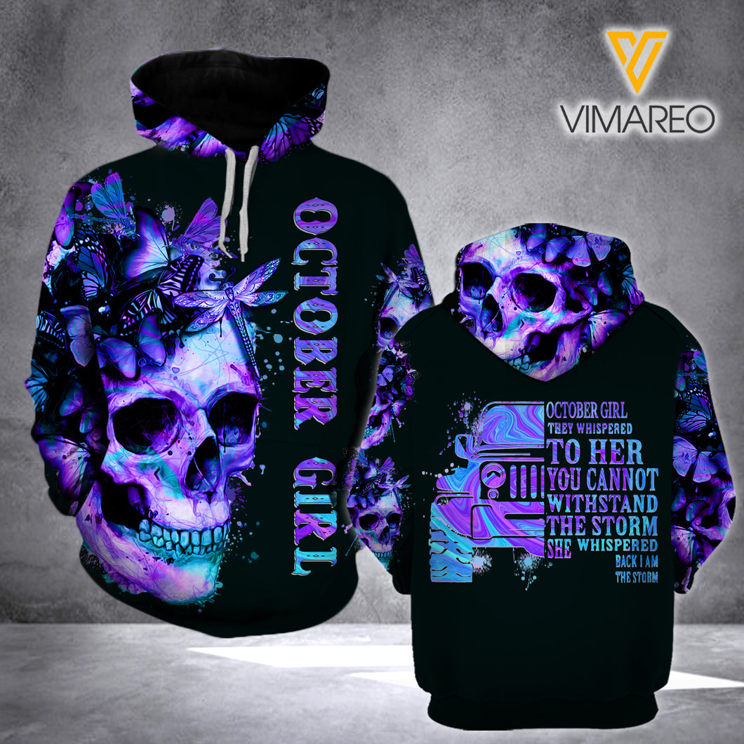 JEEP OCTOBER GIRL WHISPERED 3D HOODIE PRINTED TNMQ1509