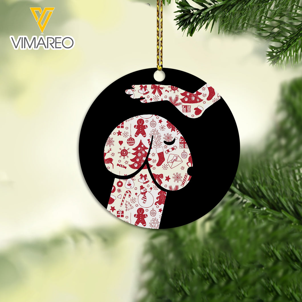 DOG CHRISTMAS HANGING ORNAMENT